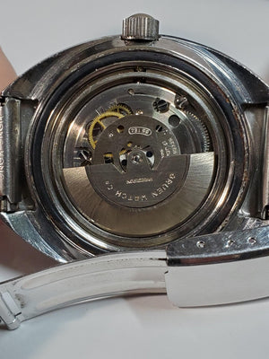 70 's Vintage Gruen Precision Diving 1500 ft Diver Orange Dial Watch 43mm - Gruen Wristwatches