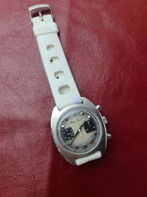 Serviced VINTAGE Rare Mathey Tissot Chronograph Watch Valjoux 236 36mm Panda