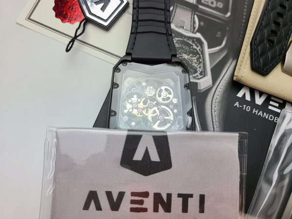 AVENTI UniCorn Skeleton Tourbillion Watch A10 Super Rare Exclusive DLC Black