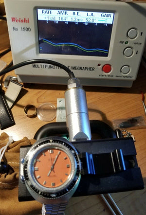 70 's Vintage Gruen Precision Diving 1500 ft Diver Orange Dial Watch 43mm - Gruen Wristwatches