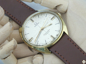 Vintage Gold Plated Omega SeaMaster COSMIC 135.017 SP Watch Sector Dial Cal 601 - Omega Wristwatches