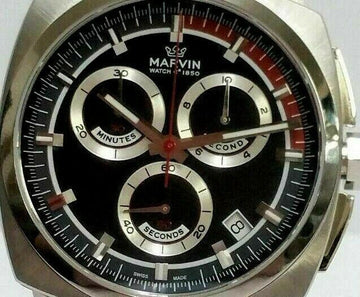 New Marvin Malton Cushion Chronograph Quartz Regatta Colors Watch M021 ...