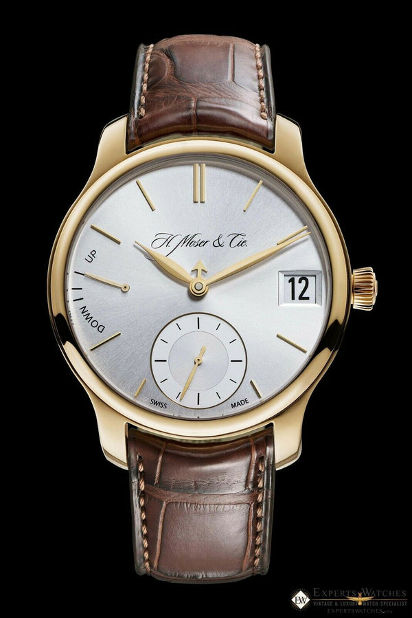 H Moser Cie Endeavour Perpetual Calendar 18K Rose Gold 7 Day Power Watch $60,000