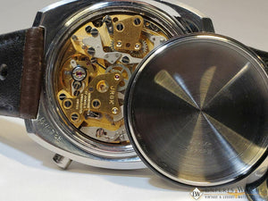 Serviced Vintage ChronoSport Chronograph Automatic Calibre 12 11 Orange Autavias - ChronoSport Wristwatches
