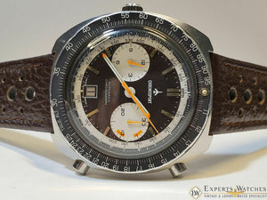 Serviced Vintage ChronoSport Chronograph Automatic Calibre 12 11 Orange Autavias - ChronoSport Wristwatches