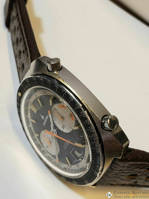 Serviced Vintage ChronoSport Chronograph Automatic Calibre 12 11 Orange Autavias - ChronoSport Wristwatches