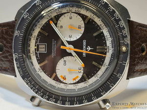 Serviced Vintage ChronoSport Chronograph Automatic Calibre 12 11 Orange Autavias - ChronoSport Wristwatches