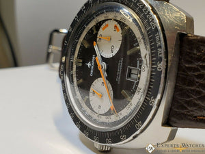 Serviced Vintage ChronoSport Chronograph Automatic Calibre 12 11 Orange Autavias - ChronoSport Wristwatches