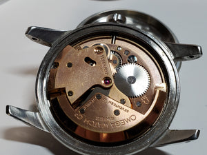 Vintage 1953 Omega SeaMaster C2577 Pie Pan Watch  Box & Papers Cal 351 Automatic