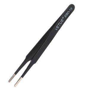 Black Stainless Steel Safe Anti - static Tweezers for Watch Maintenance or Repair - Experts Watches Watch Tools