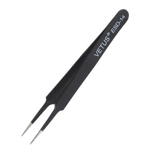 Black Stainless Steel Safe Anti - static Tweezers for Watch Maintenance or Repair - Experts Watches Watch Tools