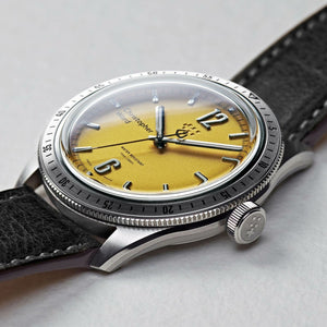 NEW Christopher Ward Watch C65 Trident 316L Limited Edition Yellow Warranty