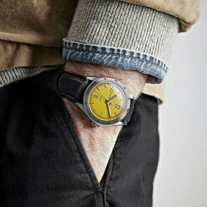 NEW Christopher Ward Watch C65 Trident 316L Limited Edition Yellow Warranty