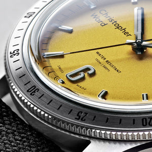 NEW Christopher Ward Watch C65 Trident 316L Limited Edition Yellow Warranty