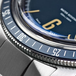 New Christopher Ward C65 Trident Diver Vintage Style Blue Dial Watch 41MM Steel