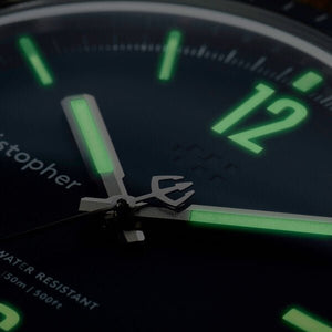 New Christopher Ward C65 Trident Diver Blue Dial Watch 41MM Black