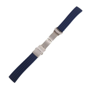 Diving Silicone Rubber Watch Strap With Deployment Buckle 20 MM - Experts Watches Watch Strap