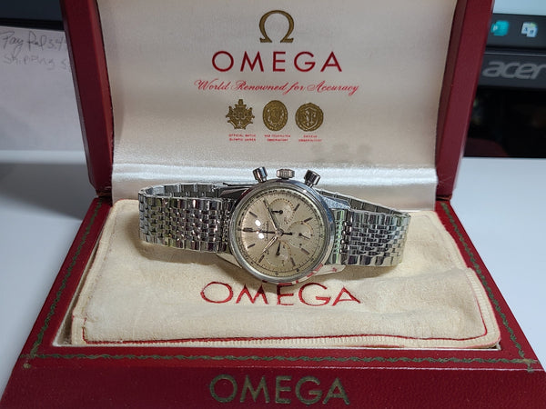 Serviced Vintage Omega SeaMaster Chronograph Cal 321 Watch CK 2947 Box & Papers - EW - Experts W@tches