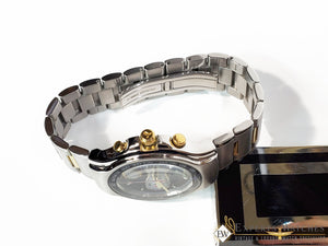 NOS YEMA Seiko FlyGraf Pilot Chronograph Alarm Watch YM063 7T34 Box Paper