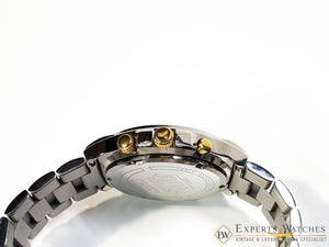 NOS YEMA Seiko FlyGraf Pilot Chronograph Alarm Watch YM063 7T34 Box Paper