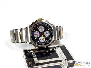 NOS YEMA Seiko FlyGraf Pilot Chronograph Alarm Watch YM063 7T34 Box Paper