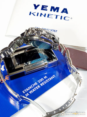 NOS YEMA Seiko SEASPIDER Professional Kenetic Diver Watch YM1711 5M42A Box Paper