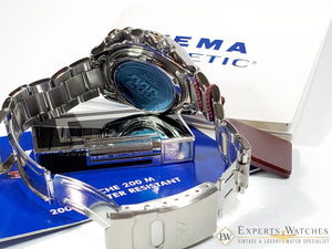 NOS YEMA Seiko SEASPIDER Professional Kenetic Diver Watch YM1711 5M42A Box Paper