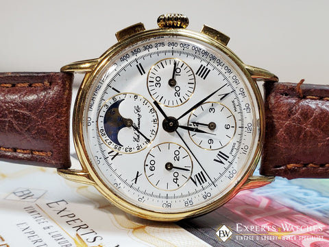Serviced Ed Heuer Cie Moonphase Chronograph 125th Anniversary Edition Experts Watches