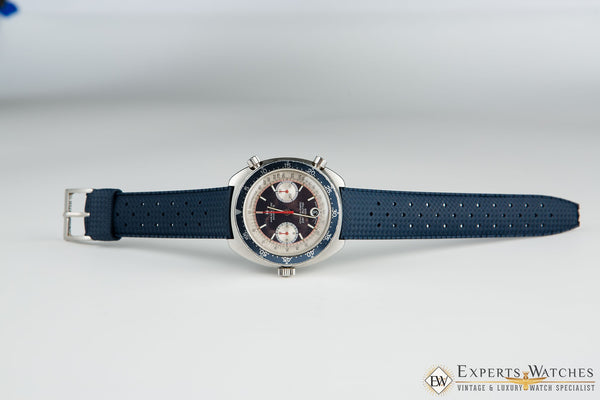 Vintage 1970's Hamilton Chrono-Matic Pan Europ 703 11003-3 Cal 11 Blue Watch