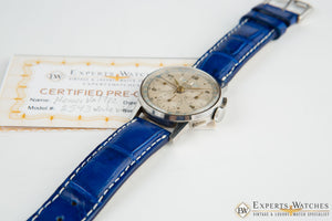 1940's Vintage Heuer 2543 Chronograph Valjoux 72C Triple Date Day Pre-Carrera