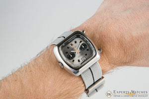 Vintage 1970's Sidney Chronograph Calibre 12 Date Silverstone Panda Chronomatic