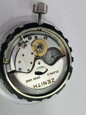 1960's Zenith Defy 2542 PC Watch Movement Automatic - Dial - Hands Crown Running - Experts Watches
