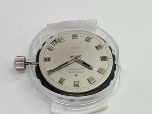 1960's Zenith Defy 2542 PC Watch Movement Automatic - Dial - Hands Crown Running - Experts Watches