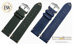 ExpertsWatches Hand Made Premium Leather Stitched Vintage Watch Strap Band 20 mm - Experts Watches
