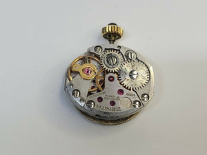 Movado With Zenith 16.5 or 165 Movement with dial - Hands - Beautiful Crown - Experts Watches