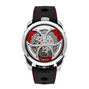 New M.A.D.1 Edition 1 Red by MB&F Automatic Steel Mens 42mm Strap MAD Watch - Experts Watches