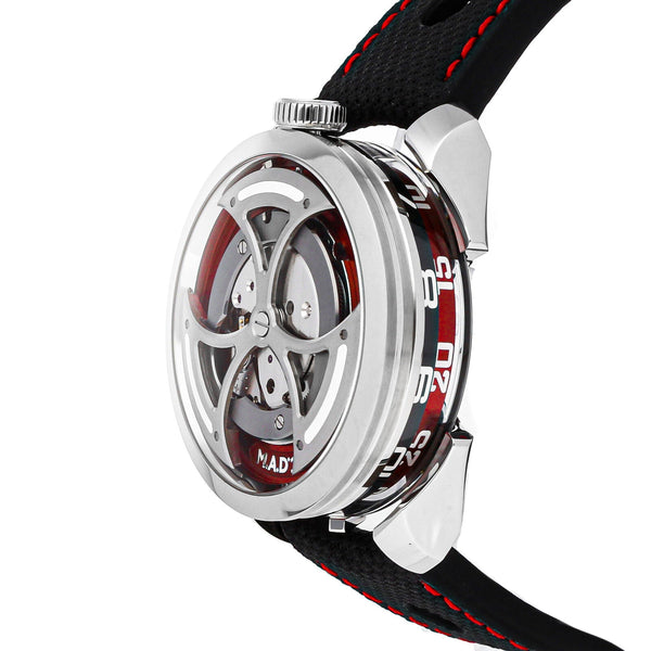 New M.A.D.1 Edition 1 Red by MB&F Automatic Steel Mens 42mm Strap MAD Watch - Experts Watches