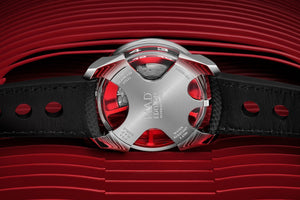 New M.A.D.1 Edition 1 Red by MB&F Automatic Steel Mens 42mm Strap MAD Watch - Experts Watches