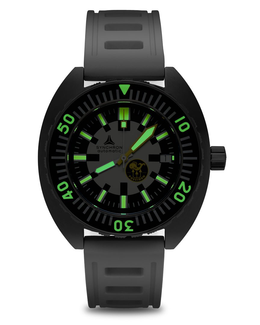 New SYNCHRON POSEIDON Diving Watch ISOfrane Rubber Limited