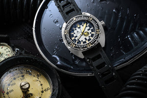 New SYNCHRON POSEIDON Diving Watch ISOfrane Rubber Limited Edition 490/1000 - Experts Watches