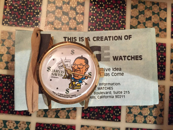 NOS 1976 Jimmy Carter DYI Watch Parts - PEANUTS TO PRESIDENT Dial Case Movement - Experts Watches