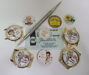 NOS 1976 Jimmy Carter DYI Watch Parts - PEANUTS TO PRESIDENT Dial Case Movement - Experts Watches
