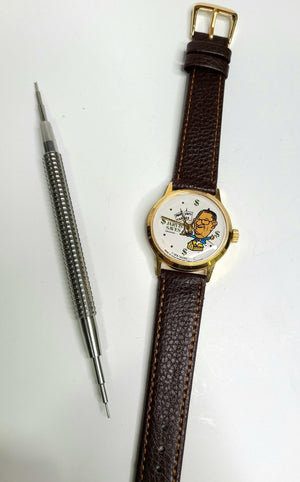 NOS 1976 Jimmy Carter DYI Watch Parts - PEANUTS TO PRESIDENT Dial Case Movement - Experts Watches