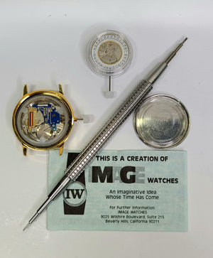 NOS 1976 Jimmy Carter DYI Watch Parts - PEANUTS TO PRESIDENT Dial Case Movement - Experts Watches