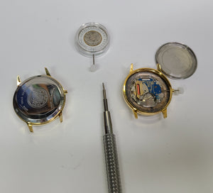 NOS 1976 Jimmy Carter DYI Watch Parts - PEANUTS TO PRESIDENT Dial Case Movement - Experts Watches