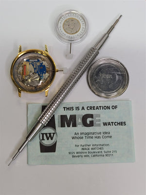 NOS 1976 Jimmy Carter DYI Watch Parts - PEANUTS TO PRESIDENT Dial Case Movement - Experts Watches