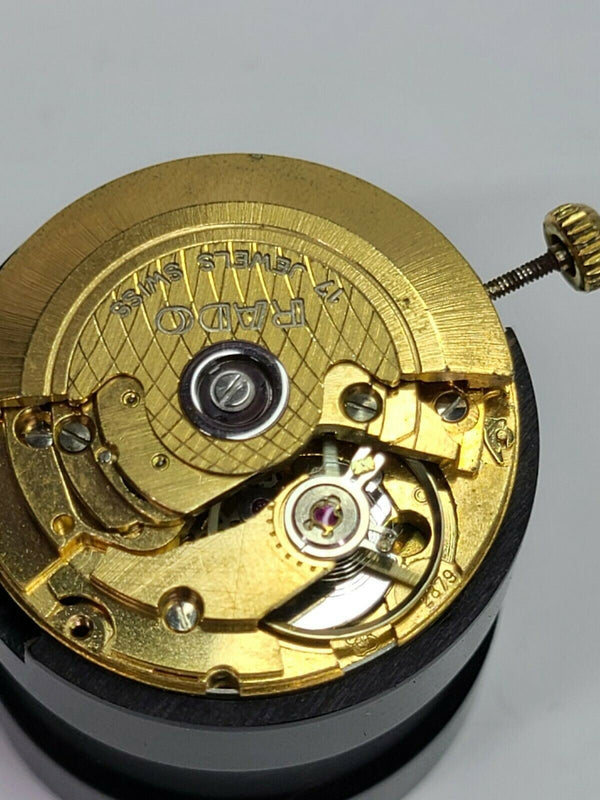Rado ETA 2879 Watch Movement Automatic - Dial - Hands Crown Running Wo ...
