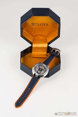 Serviced BULOVA BULLHEAD Parking Meter Chronograph Automatic Cal 12 1973 Watch - Experts Watches - Bulova
