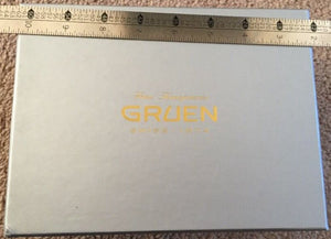 Vintage Gruen Watch Box Luxury Leather Fancy Large Case Collectible Jewelry Hold - Experts Watches - Gruen