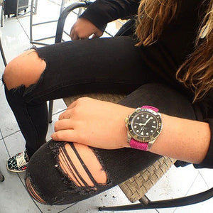Vintage Style Perlon Watch Strap Braided Nylon Band Colors - 16mm 18mm 20mm 22mm - Experts Watches Watch Strap